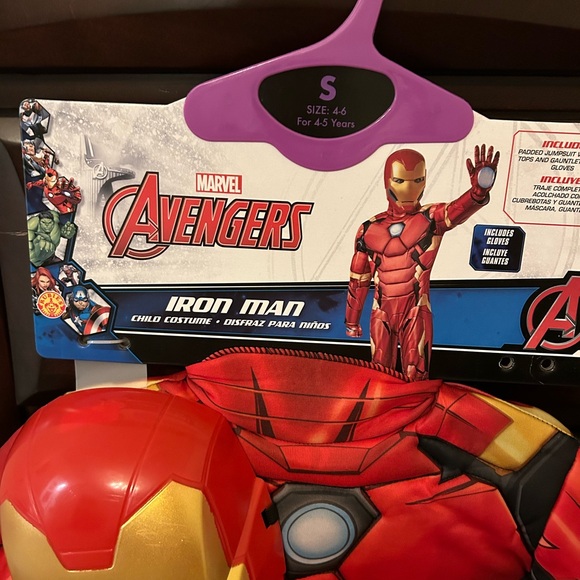 Marvel Avengers Iron Man Costume Youth Small 4–6 NWOT Mask Included - Picture 2 of 4